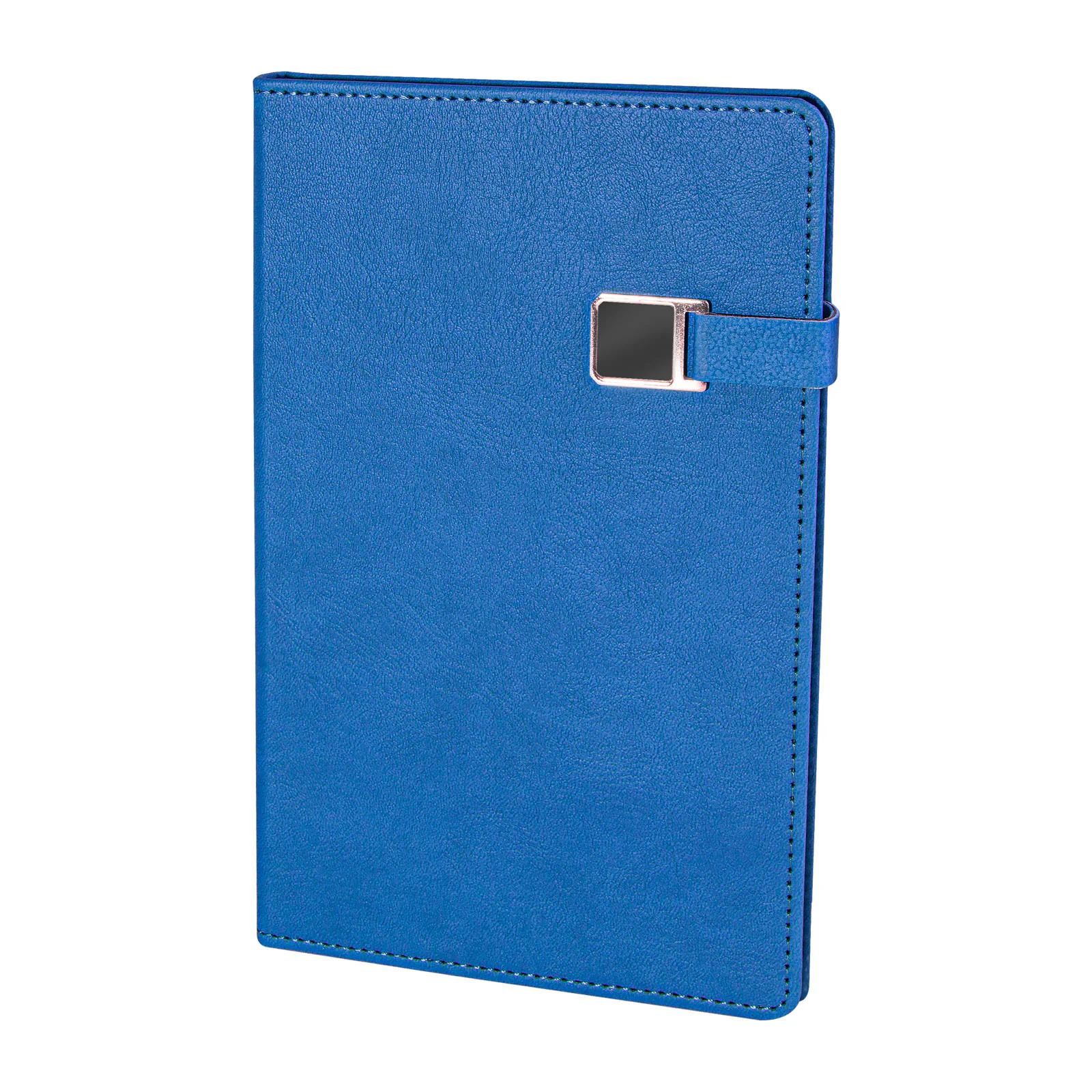 13×21 cm Metal Detaylı Mıknatıslı Termo Deri Kapaklı, Kenarları Boyalı, 80 gr Ivory Kağıtlı, 224 Sayfa Çizgili Tarihsiz Defter Promozone