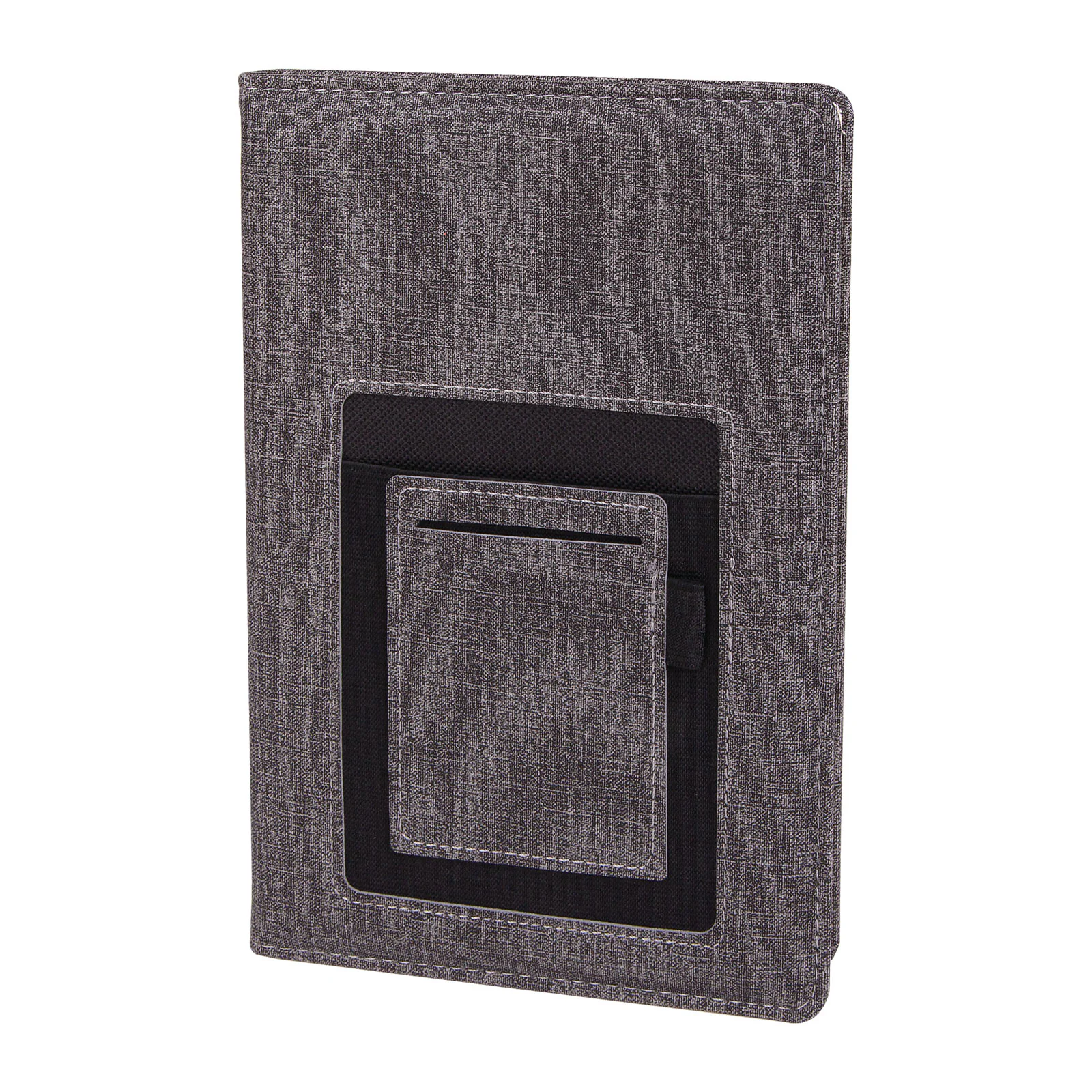 15×21 cm Telefon ve Kart Cepli Termo Deri Kapaklı, 80 gr Ivory Kağıtlı, 224 Sayfa Çizgili Tarihsiz Defter Promozone
