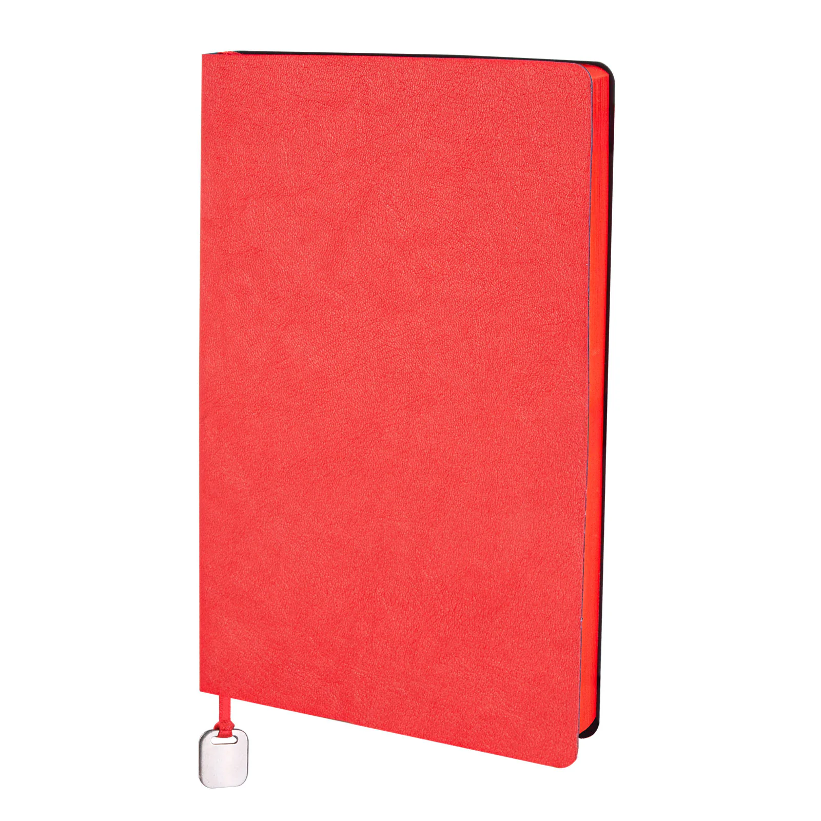 13×21 cm Metal Aksesuarlı, Kenarları Boyalı Yumuşak Termo Deri Kapaklı, 80 gr Ivory Kağıtlı, 224 Sayfa Çizgili Tarihsiz Defter