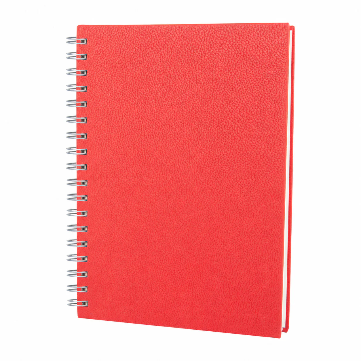 17x24 cm Spiralli Termo Deri Kapaklı 80 gr Ivory Kağıtlı 208 Sayfa Kareli Tarihsiz Defter