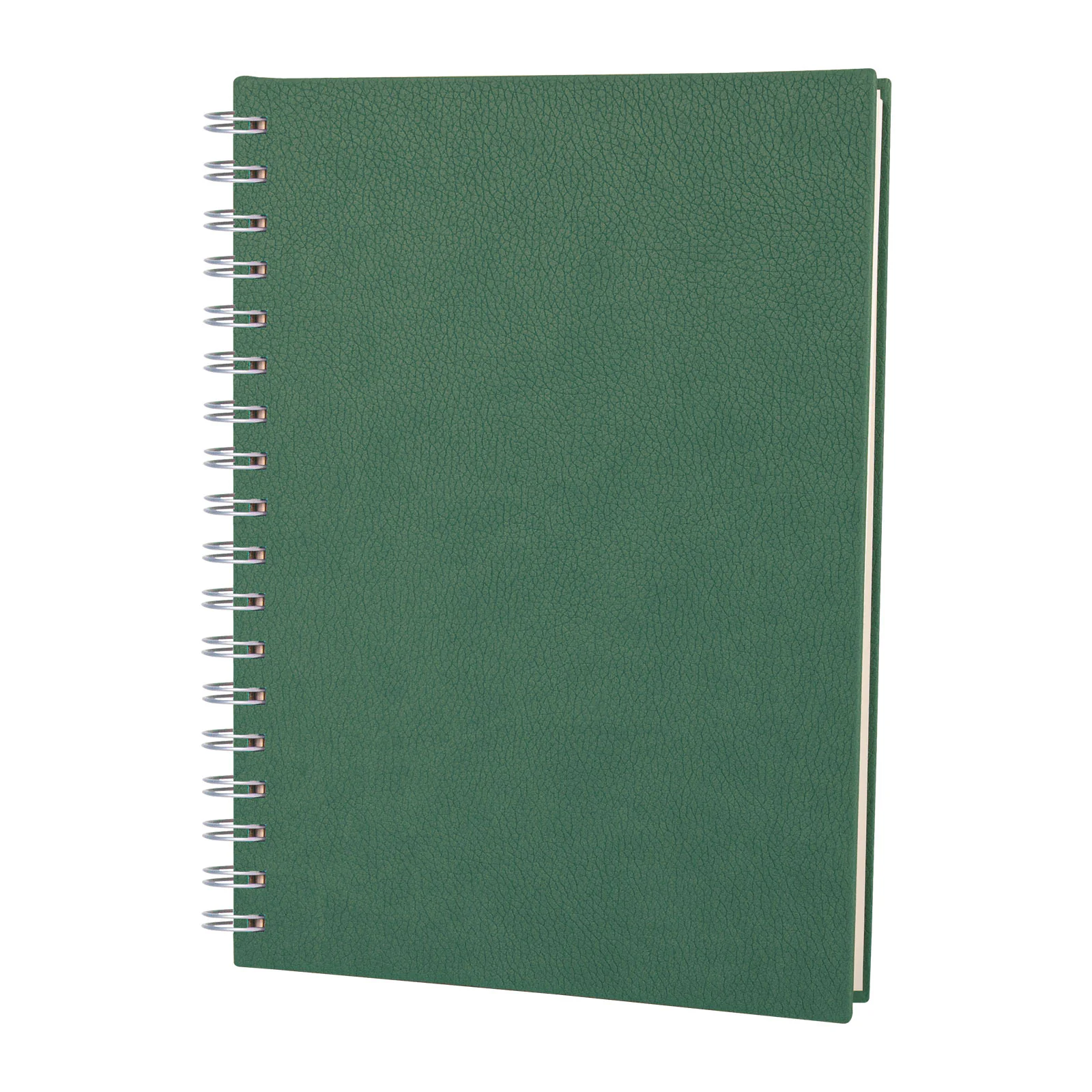 17x24 cm Spiralli Termo Deri Kapaklı 80 gr Ivory Kağıtlı 208 Sayfa Kareli Tarihsiz Defter Promozone