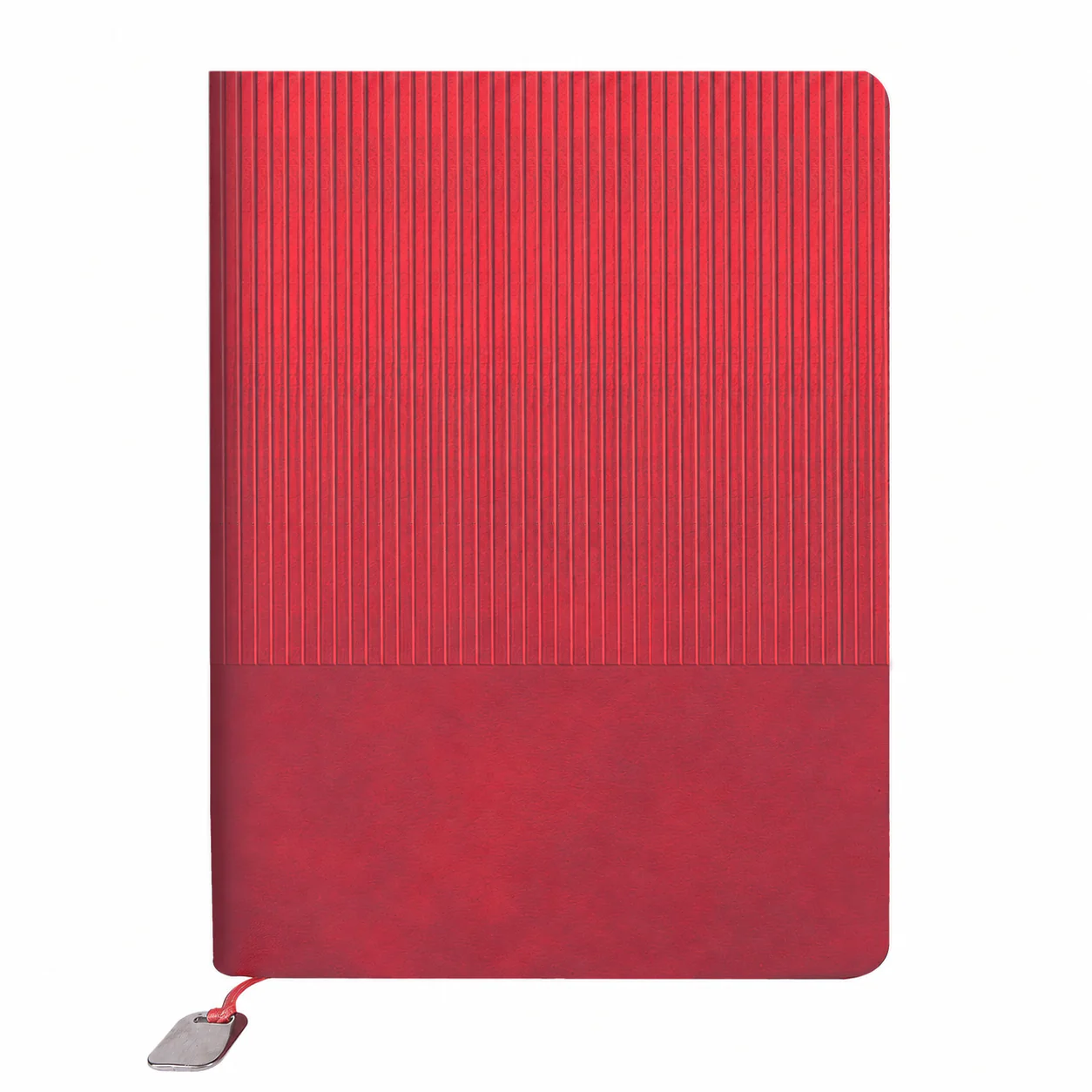 15x21 cm Dikey Dokulu Yumuşak Termo Deri Kapaklı 80 gr Ivory Kağıtlı 224 Sayfa Çizgili Tarihsiz Defter Promozone