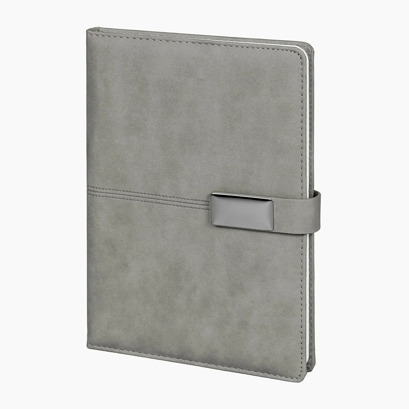 15x21 cm Metal Etiketli Mıknatıslı Termo Deri Kapaklı 80 gr Ivory Kağıtlı 224 Sayfa Çizgili Tarihsiz Defter Promozone