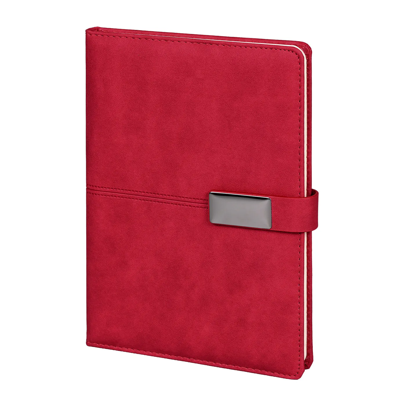 15x21 cm Metal Etiketli Mıknatıslı Termo Deri Kapaklı 80 gr Ivory Kağıtlı 224 Sayfa Çizgili Tarihsiz Defter Promozone