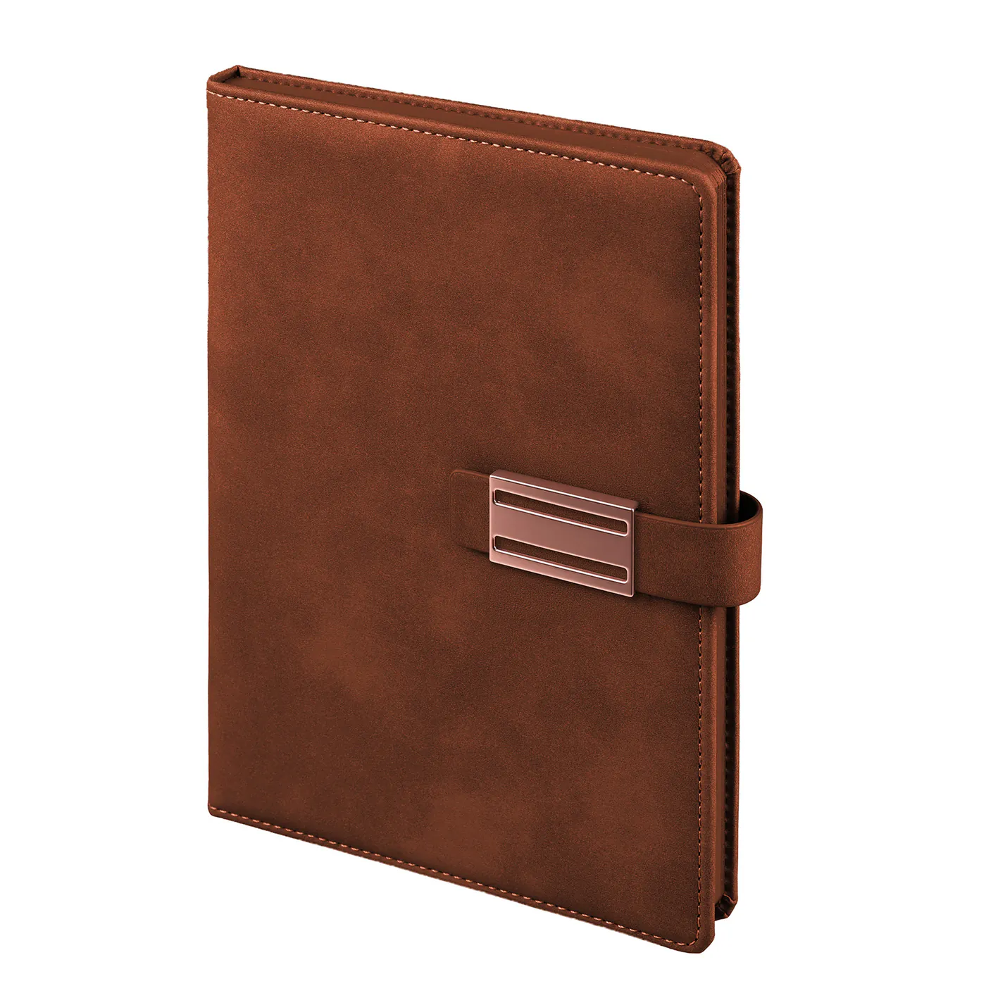 15x21 cm Metal Tokalı Mıknatıslı Termo Deri Kapaklı Kenarları Boyalı 80 gr Ivory Kağıtlı 224 Sayfa Çizgili Tarihsiz Defter Promozone