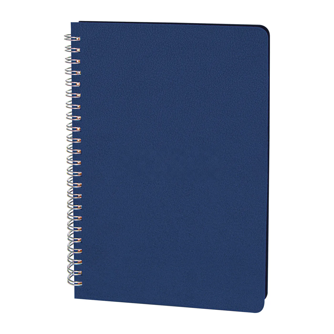 PZ22136 lacivert spiralli yumuşak termo deri kapaklı defter