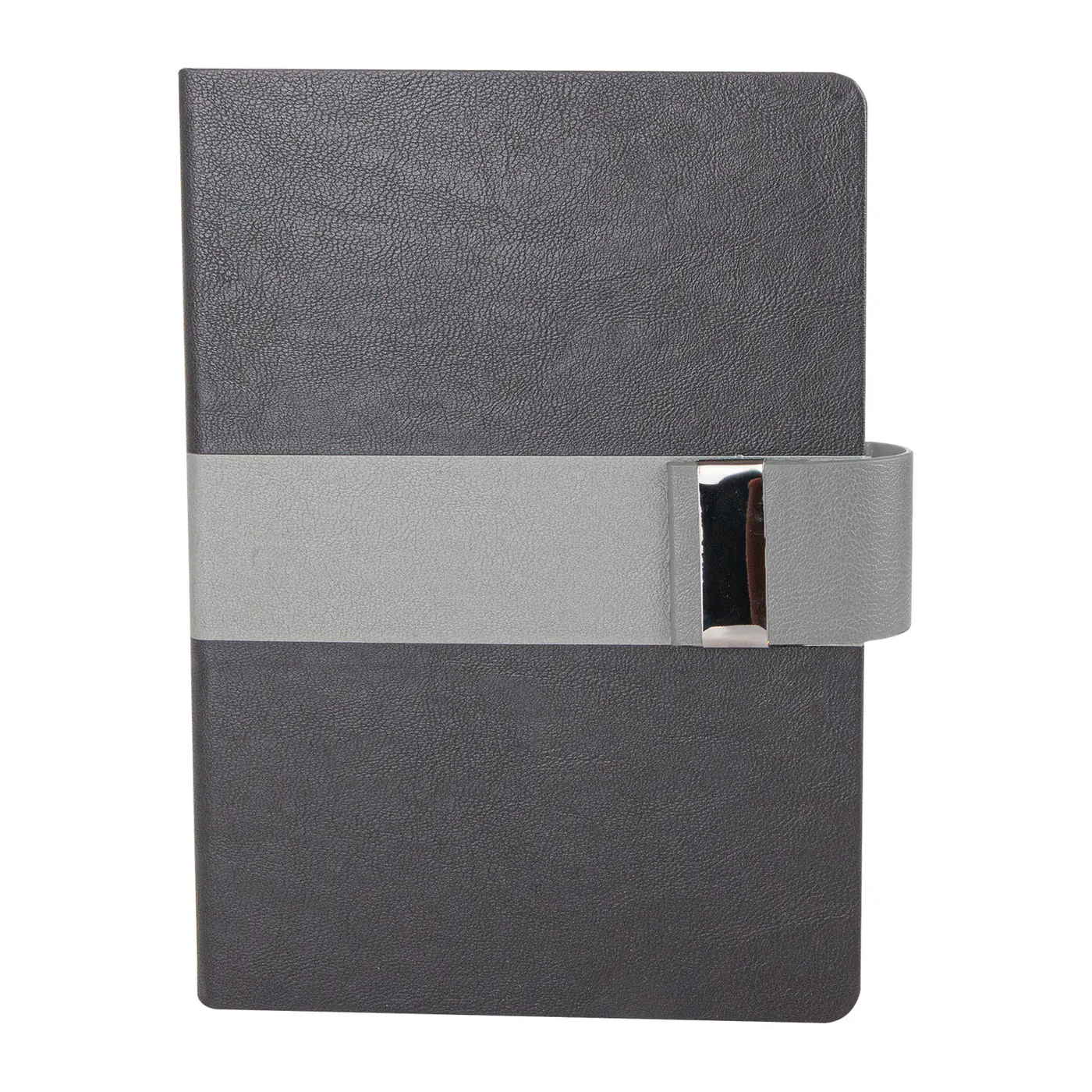 15x21 cm Metal Tokalı Mıknatıslı Termo Deri Kapaklı 80 gr Ivory Kağıtlı 224 Sayfa Çizgili Tarihsiz Defter Promozone
