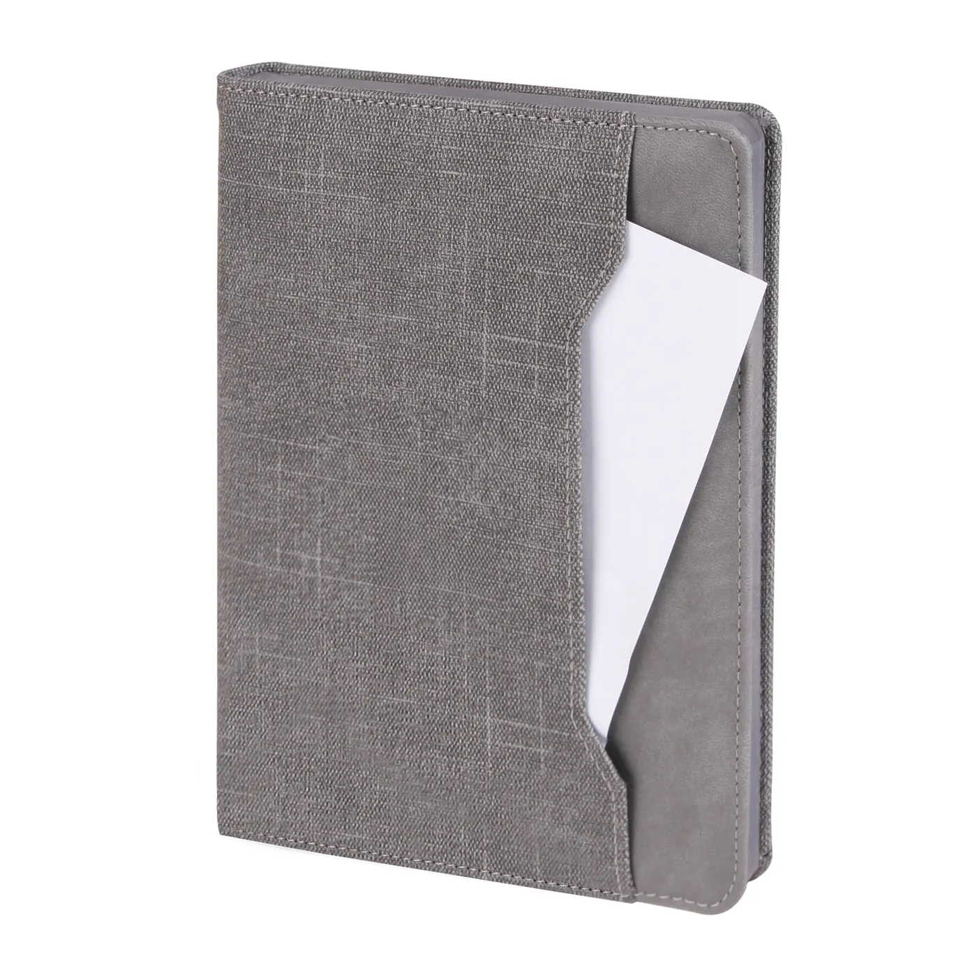 PZ22138 gri cepli termo deri kapaklı defter