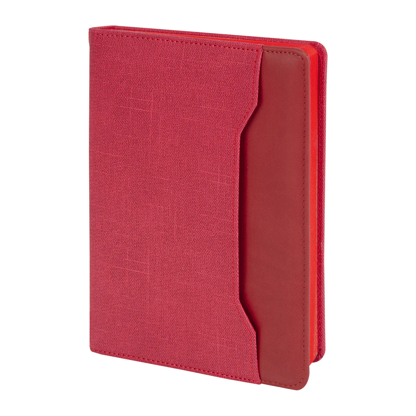 PZ22138 kırmızı cepli termo deri kapaklı defter