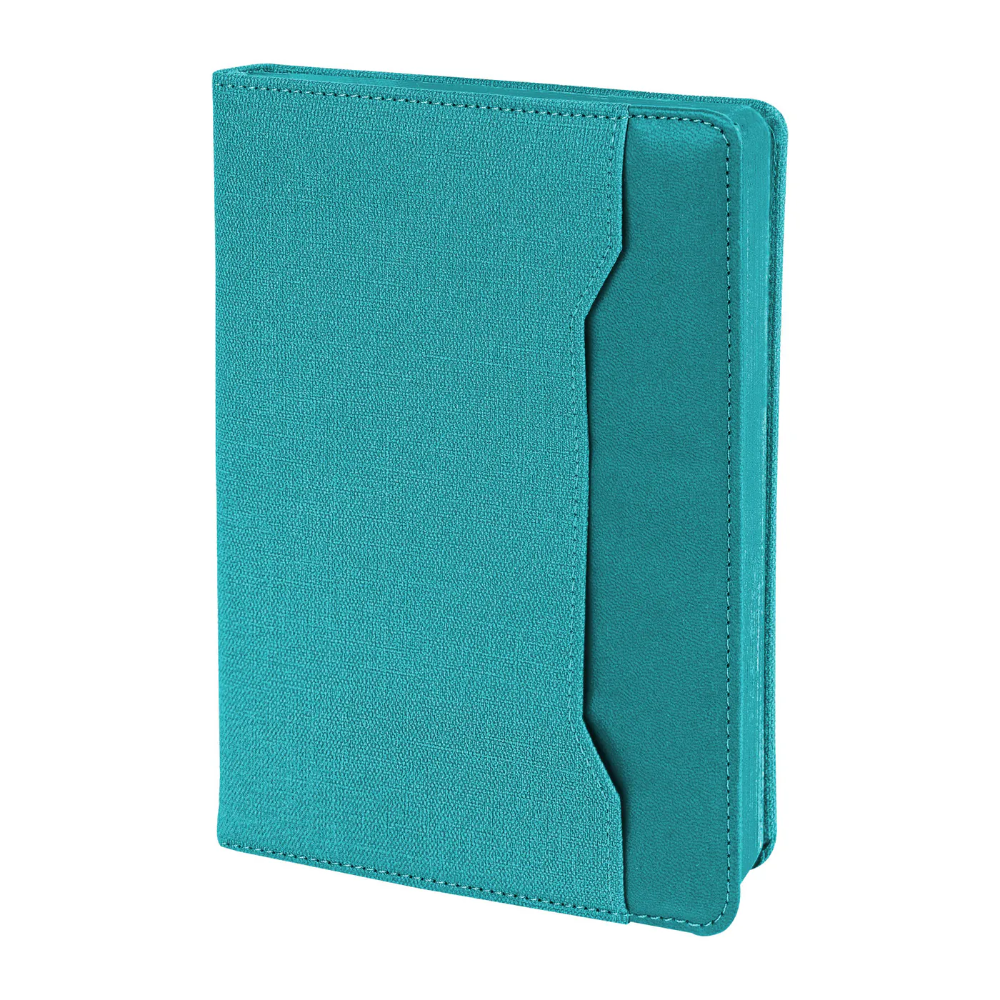 PZ22138 turkuaz cepli termo deri kapaklı defter