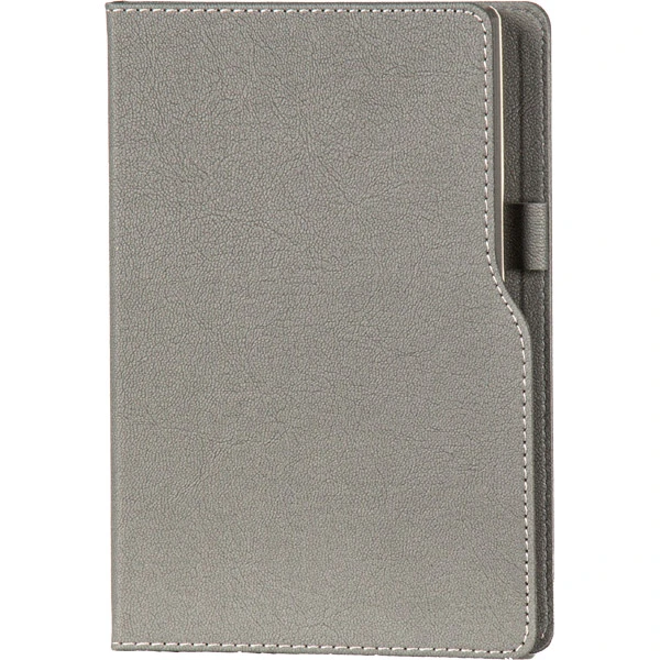 14,5 x 21 cm Termo PU Sert Kapaklı Tarihsiz Defter 160 Sayfa 70 gr Krem İç Kağıt Çizgili Renkli Kenarlı Kalem Tutuculu