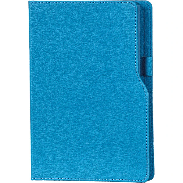 14,5 x 21 cm Termo PU Sert Kapaklı Tarihsiz Defter 160 Sayfa 70 gr Krem İç Kağıt Çizgili Renkli Kenarlı Kalem Tutuculu