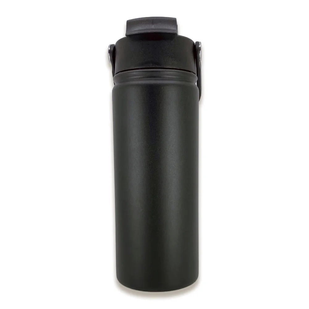 PZ6661 siyah 500 ml vakumlu termos bardağın ön görünümü