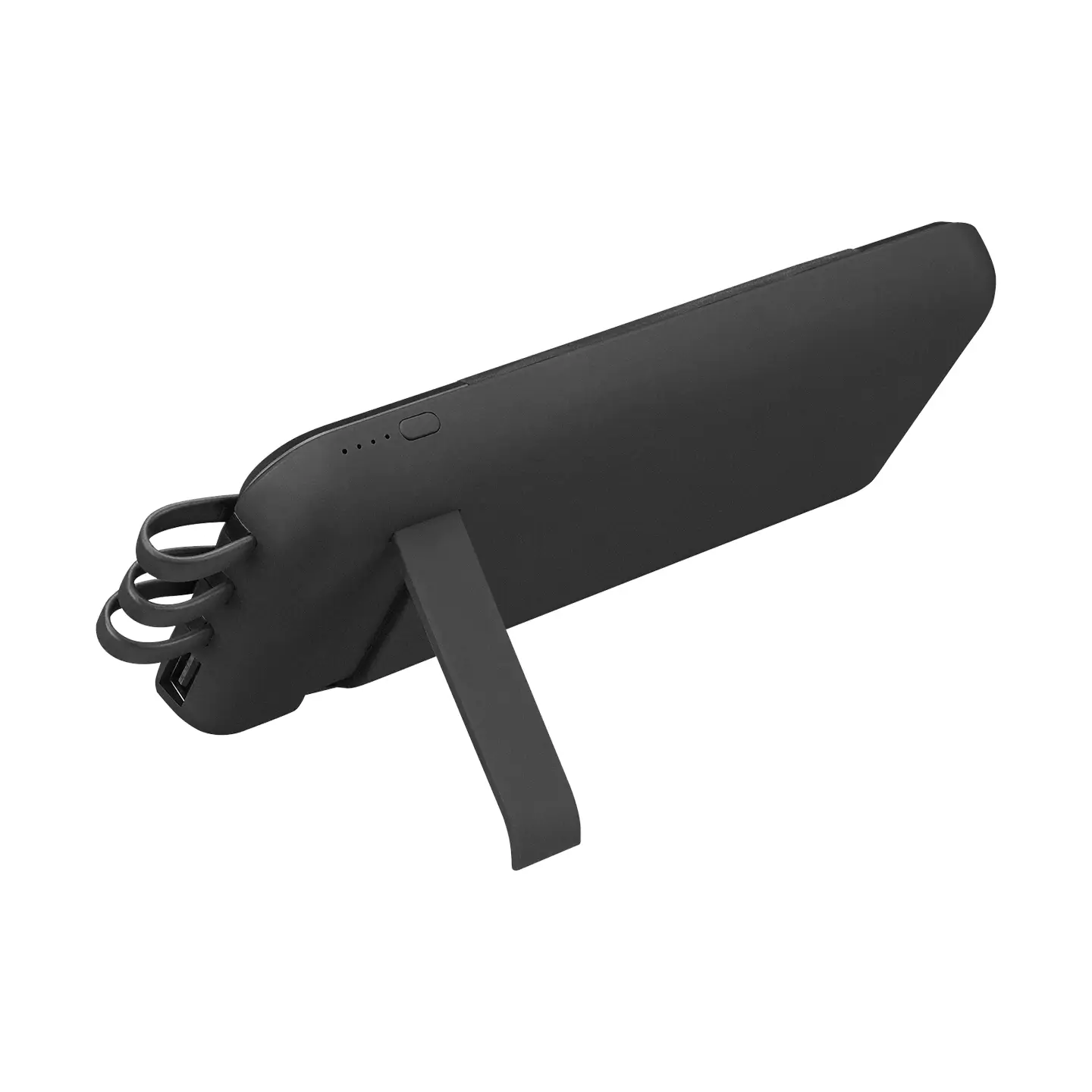 S-link IP-G14W 10000mAh Dahili Kablolu Gizli Ledli Siyah Vantuz+Stand Kablosuz Taşınabilir Powerbank Promozone
