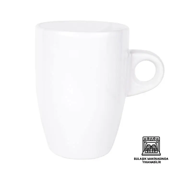 Süblimasyon Porselen Beyaz Latte Promosyon Kupa Bardak - Kutulu Promozone
