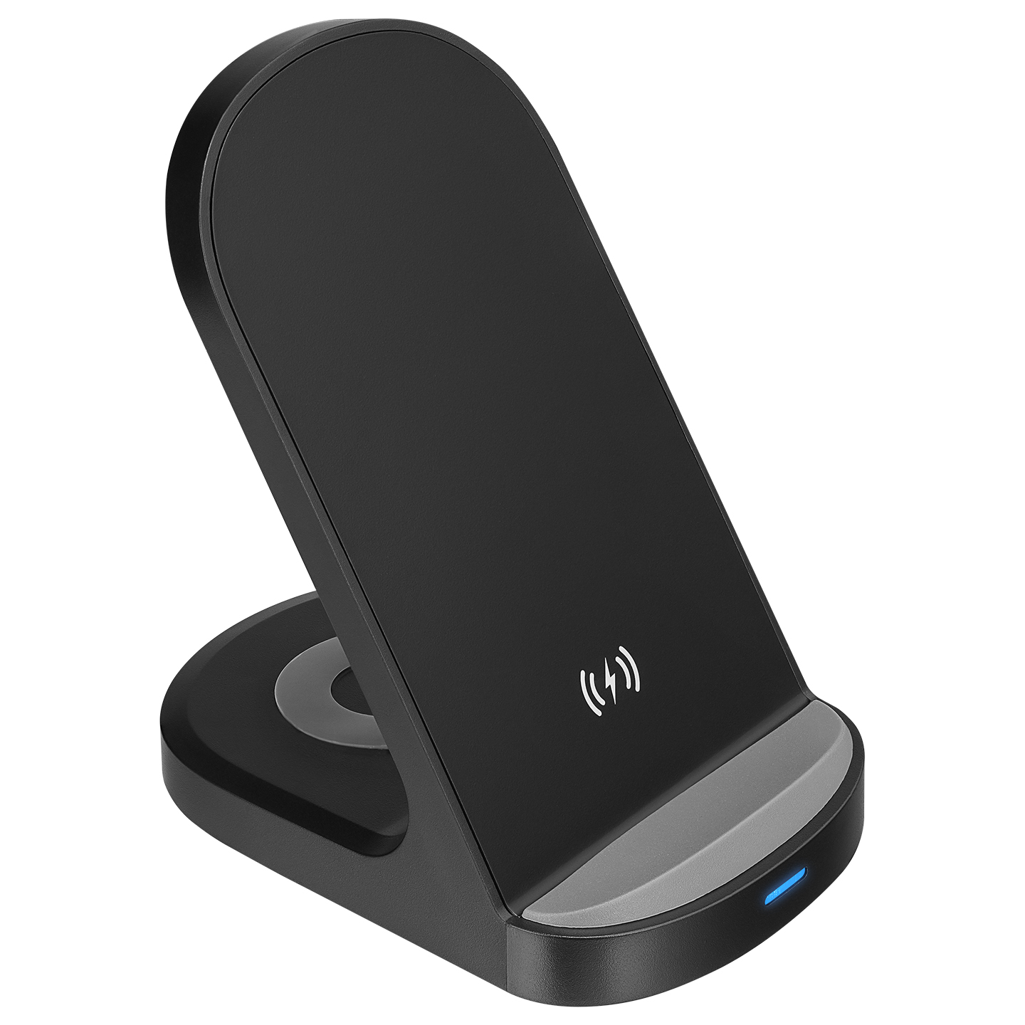 S-link SL-CW05 Mobil Telefon Uyumlu 15W LED Logo PRM Siyah Kablosuz Wireless Şarj Cihazı Promozone