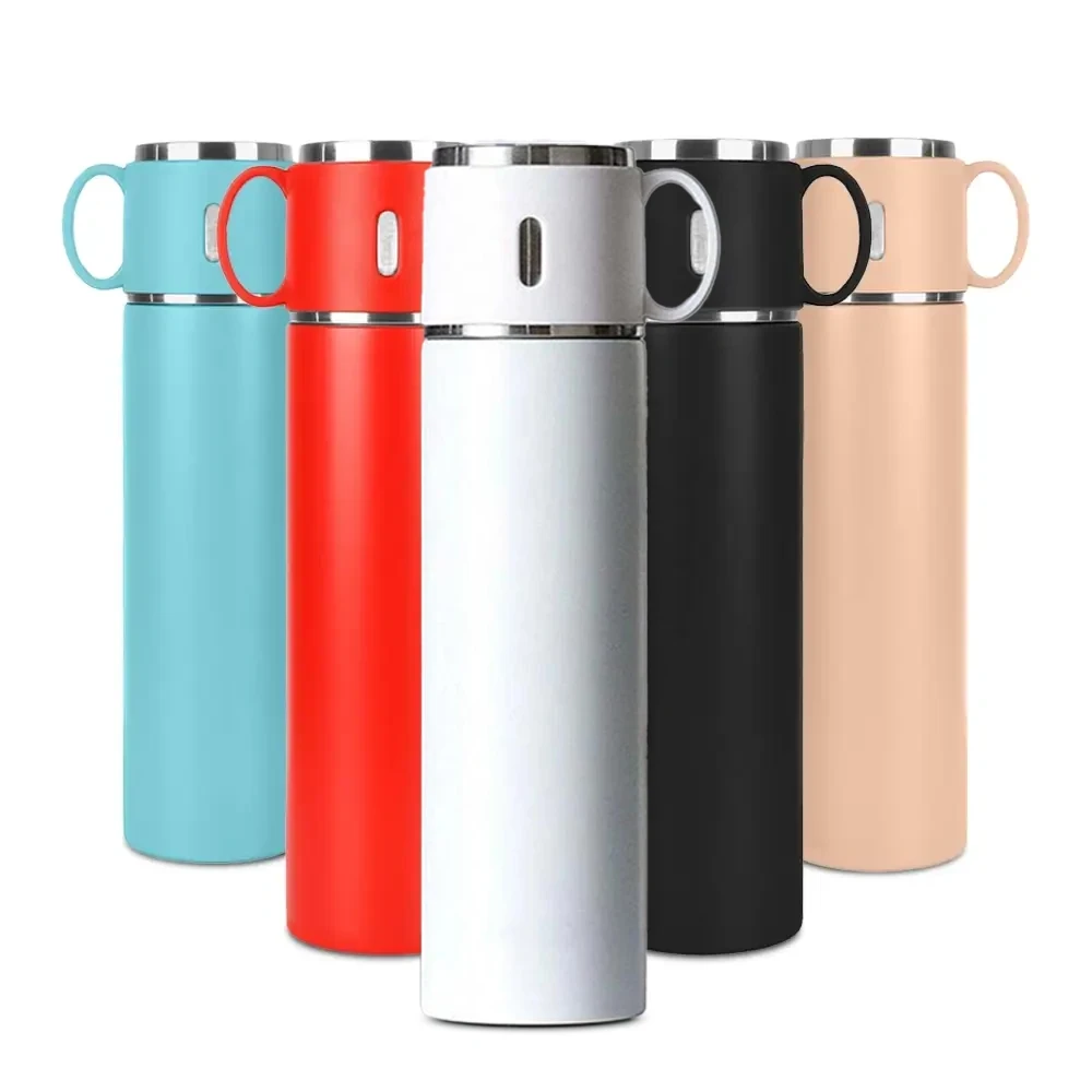 580 ml Kaydırmaz Taban Bardaklı Termos Promozone