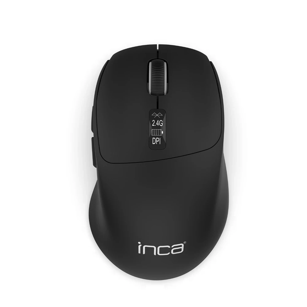 Inca IWM-397T Dual Mod Bluetooth+Wireless LED İndicator Screen Rechargeable Silent Mouse Promozone