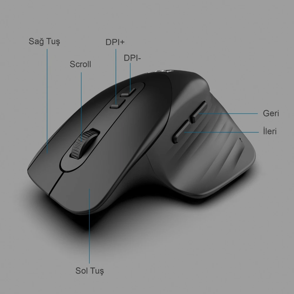 Inca IWM-553S Bluetooth+Wireless Double Mod Rechargeable Silent Mouse Promozone