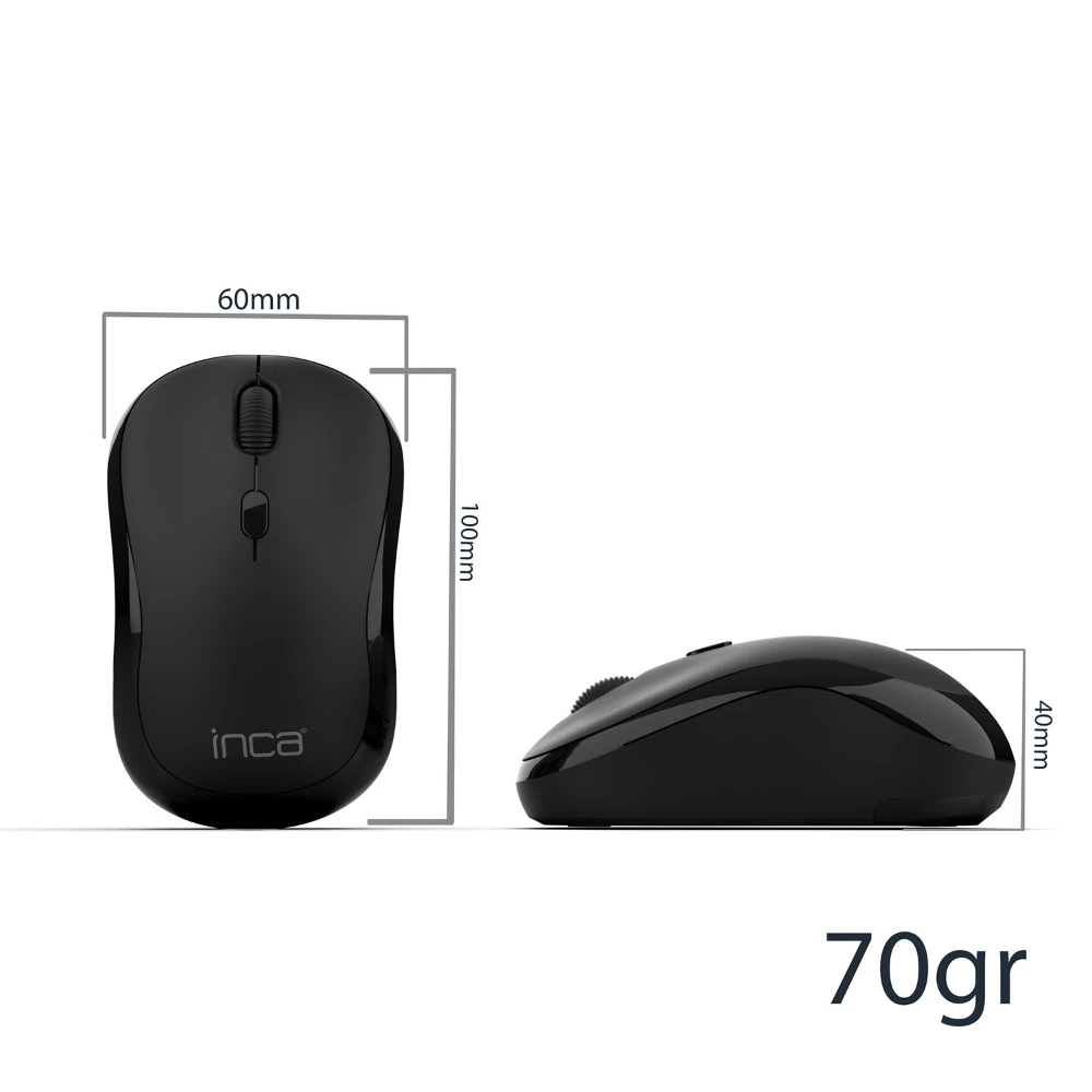 Inca IWM-289T Ergonomic Design Rechargeable Silent Wireless Mouse Promozone