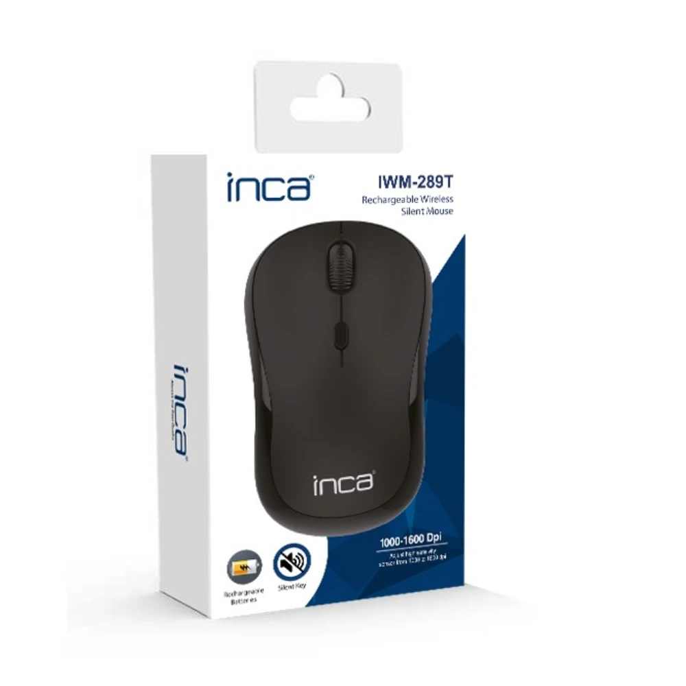 Inca IWM-289T Ergonomic Design Rechargeable Silent Wireless Mouse Promozone