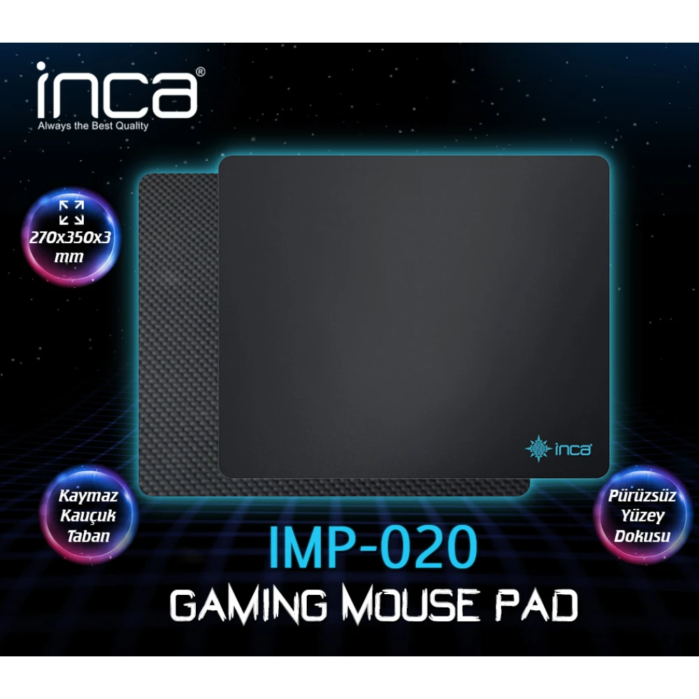 INCA IMP-020–270x350x3mm Medium Gaming Mouse Pad Promozone