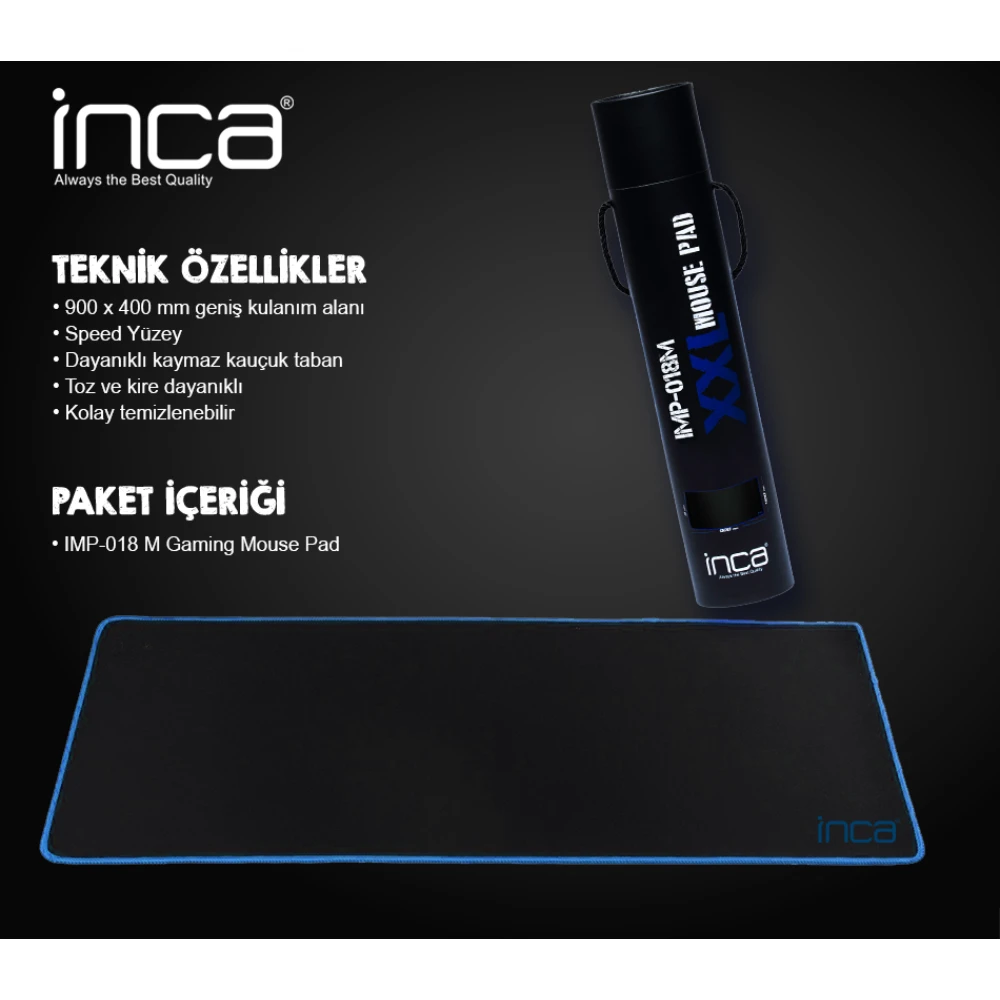 INCA IMP-018M - 900x400 mm Gaming XXL Mouse Pad Promozone