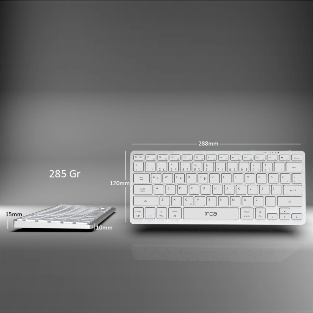 Inca IBK-565BT Şarj Edilebilir Kablosuz Klavye Promozone