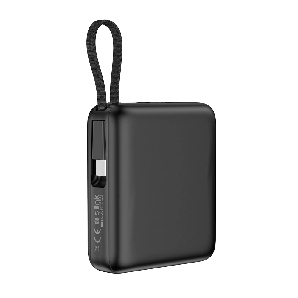S-link M10L 10000mAh MagSafe 15W PD22.5W + QC3.0 18W LED Logo Şarj Cihazı Powerbank