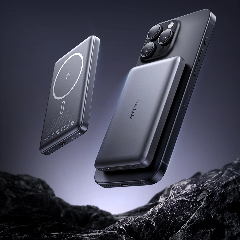 Mcdodo MC-4651 10000mAh 20W Metal Ultra İnce Magsafe Uyumlu Manyetik Kablosuz Powerbank Promozone