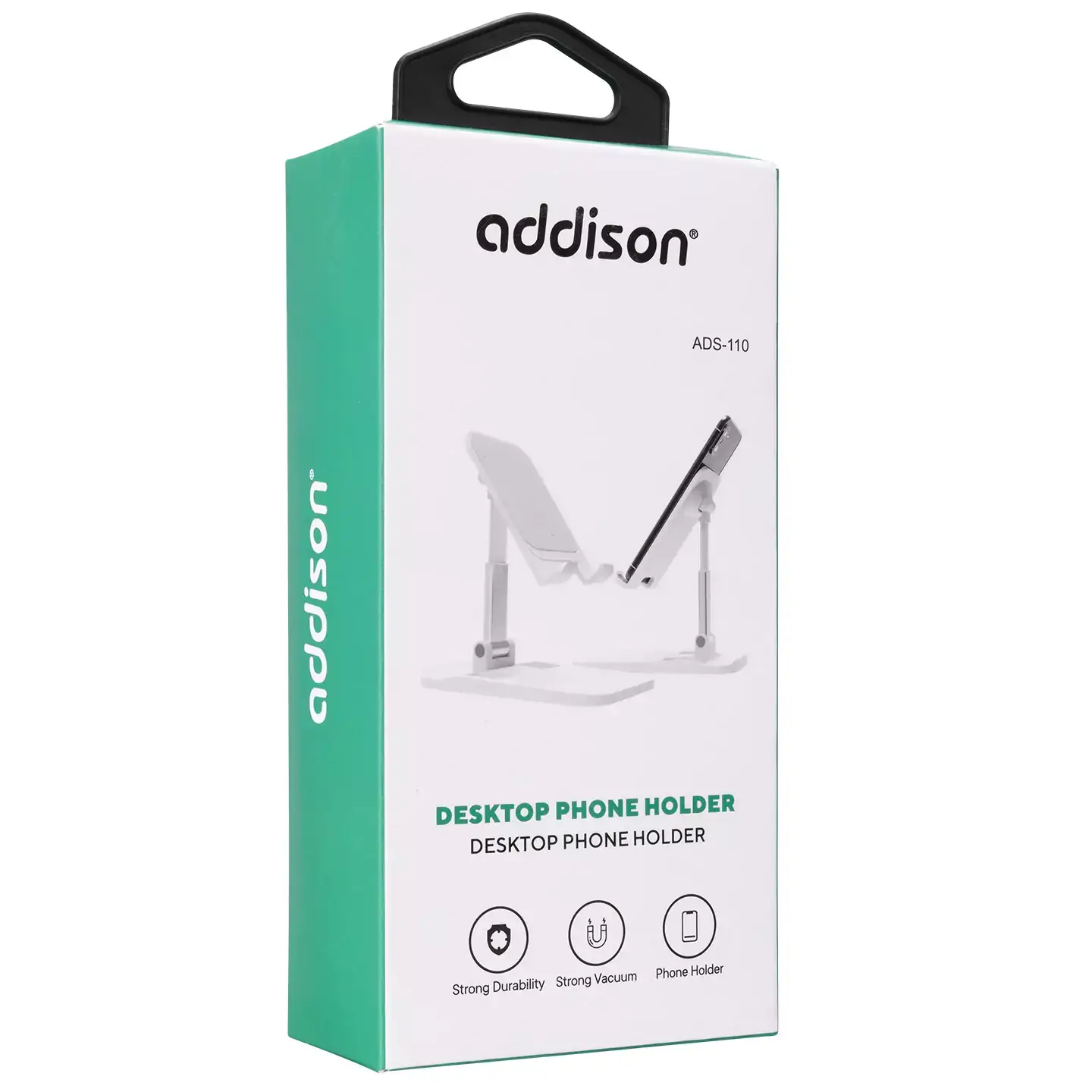 Addison ADS-110 Universal Ayarlanabilir Masa Üstü Beyaz Telefon Tutucu Promozone