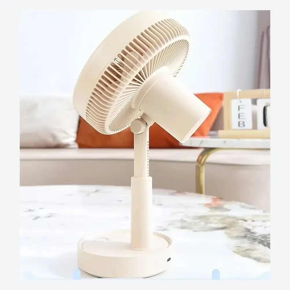 Dönebilen Vantilatör, Yükseklik Ayarlı Masaüstü Fan Bej Promozone