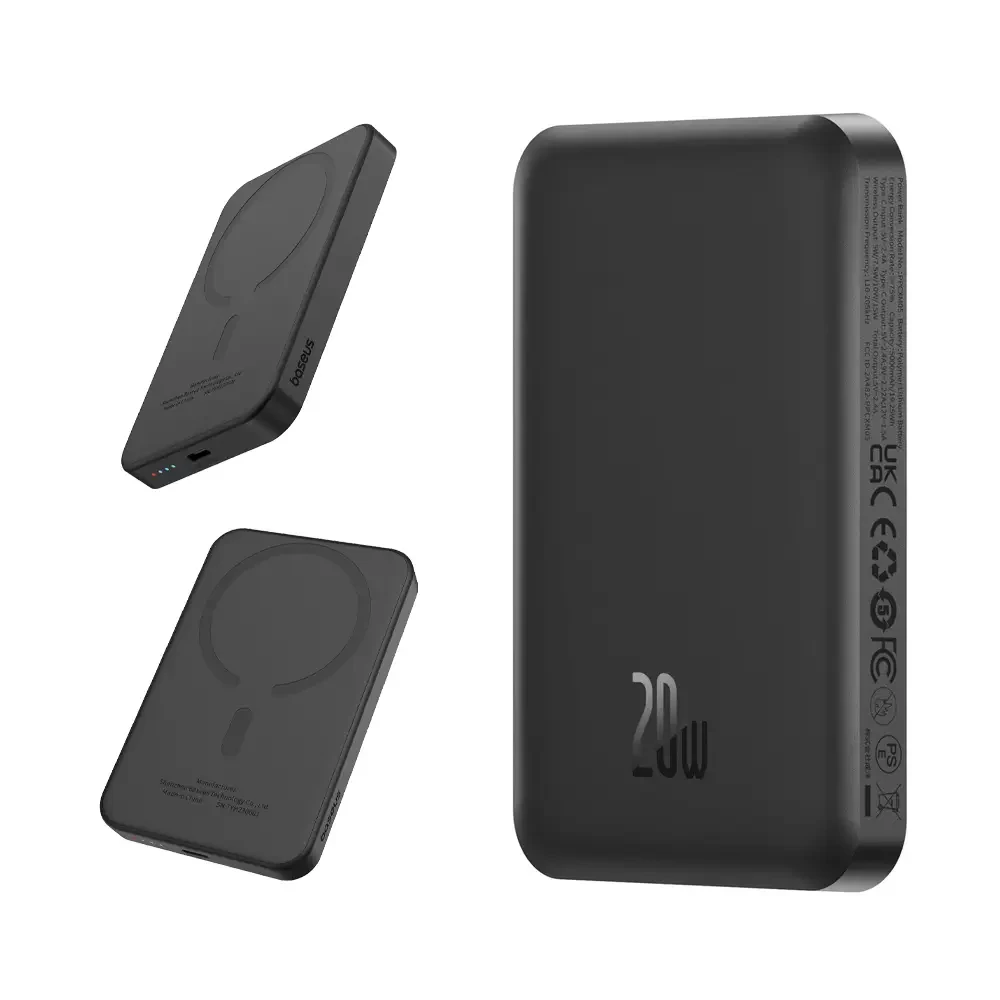 Baseus Magsafe Mini Wireless Powerbank 5.000 mAh 20W - Siyah Promozone