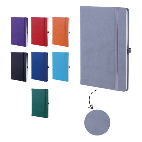 13 x 21 cm Termo Deri Kapaklı Tarihsiz Defter 224 Sayfa 80 gr Ivory Krem İç Kağıt Çizgili Kalem Tutuculu Promozone