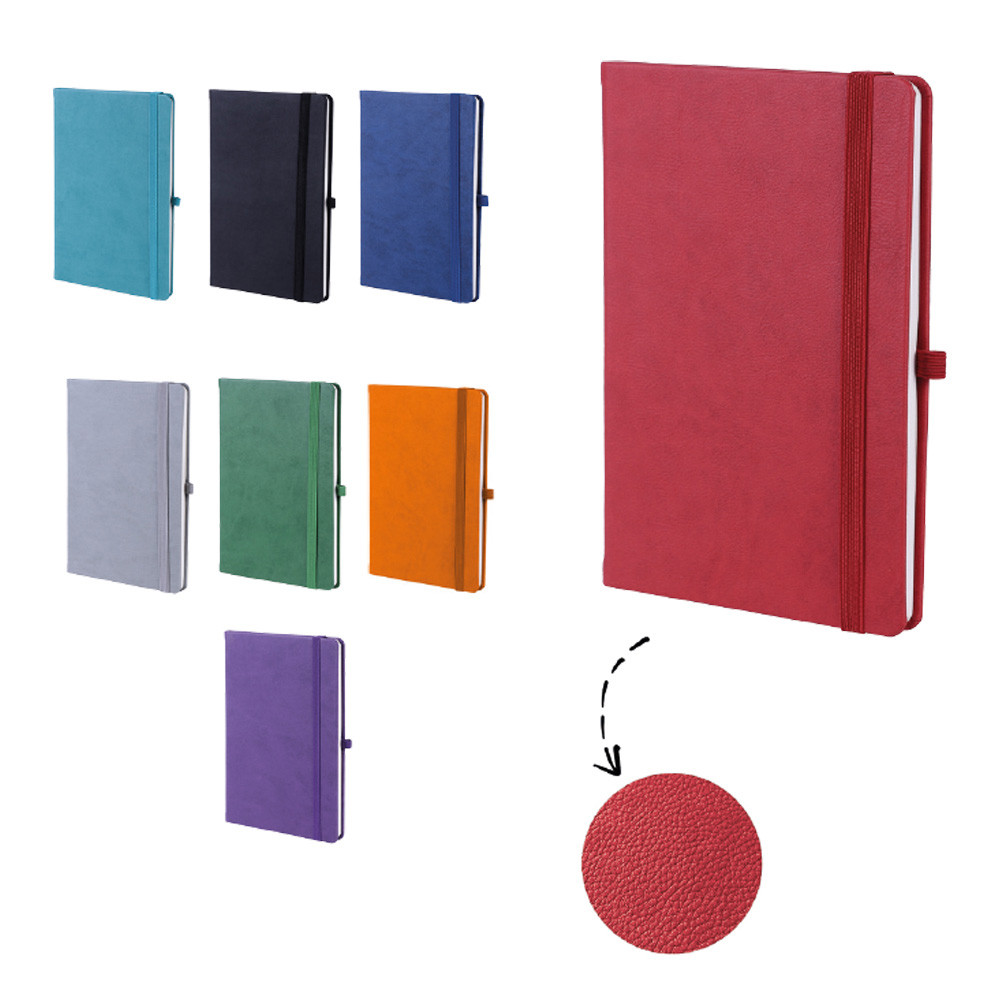 13 x 21 cm Termo Deri Kapaklı Tarihsiz  Defter 192 Sayfa Krem İç Kağıt Kalem Geçmeli Çizgili Promozone