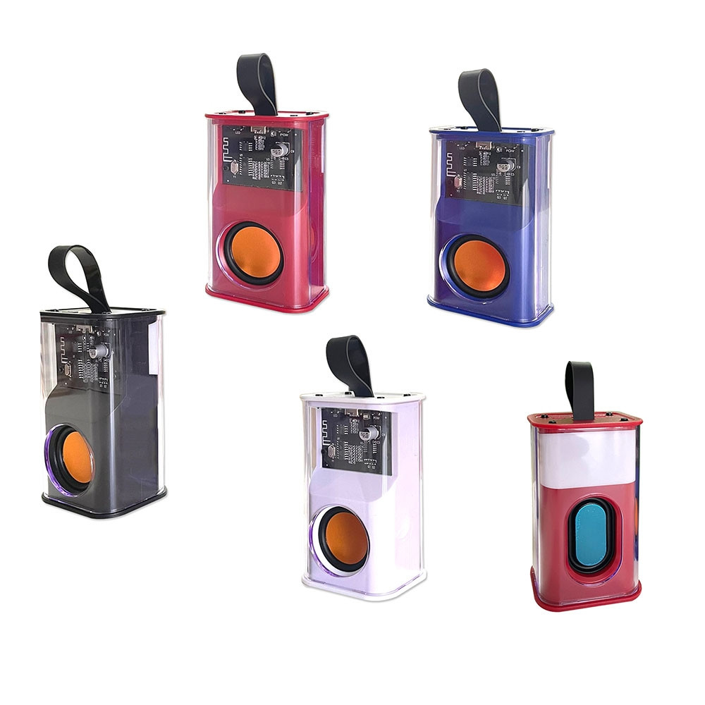 Şeffaf RGB Bluetooth Hoparlör Promozone