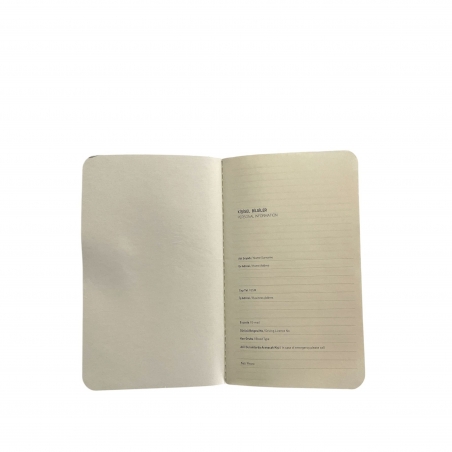 9 x 14 cm Yumuşak Kapaklı Terzi Dikişli İnce Cep Boy Defter 64 Sayfa 70 gr Ivory Krem İç Kağıt Çizgili