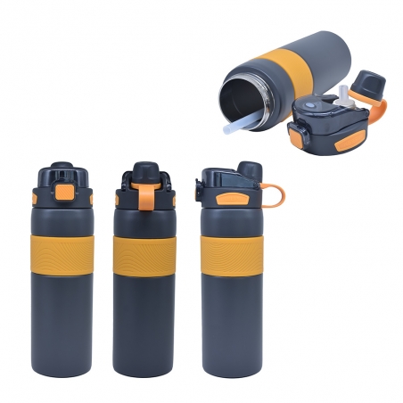 800 ml Basmalı Kapaklı Çelik Termos