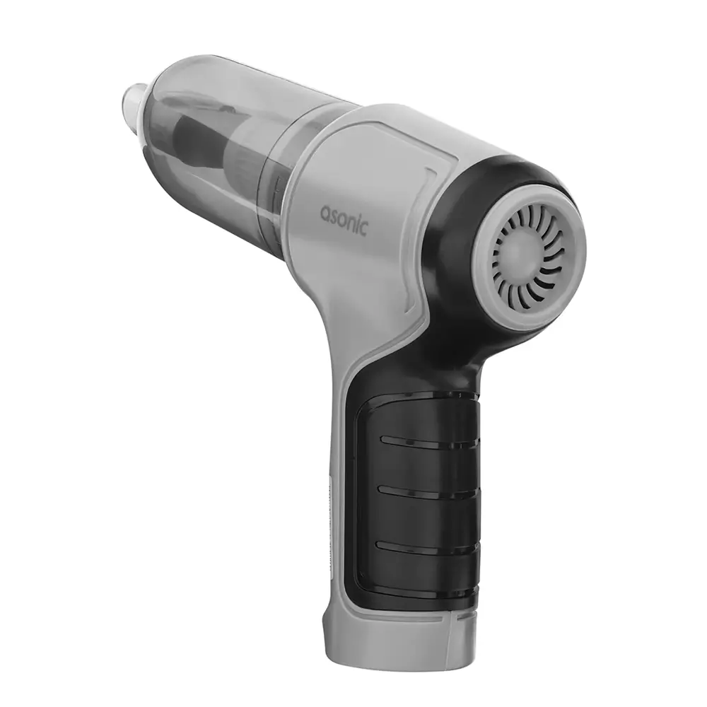 Asonic S2025 Gri/Siyah Kablosuz Üflemeli Mini Araç El Şarjlı Süpürgesi 120W 2000mAh 9000PA Emiş