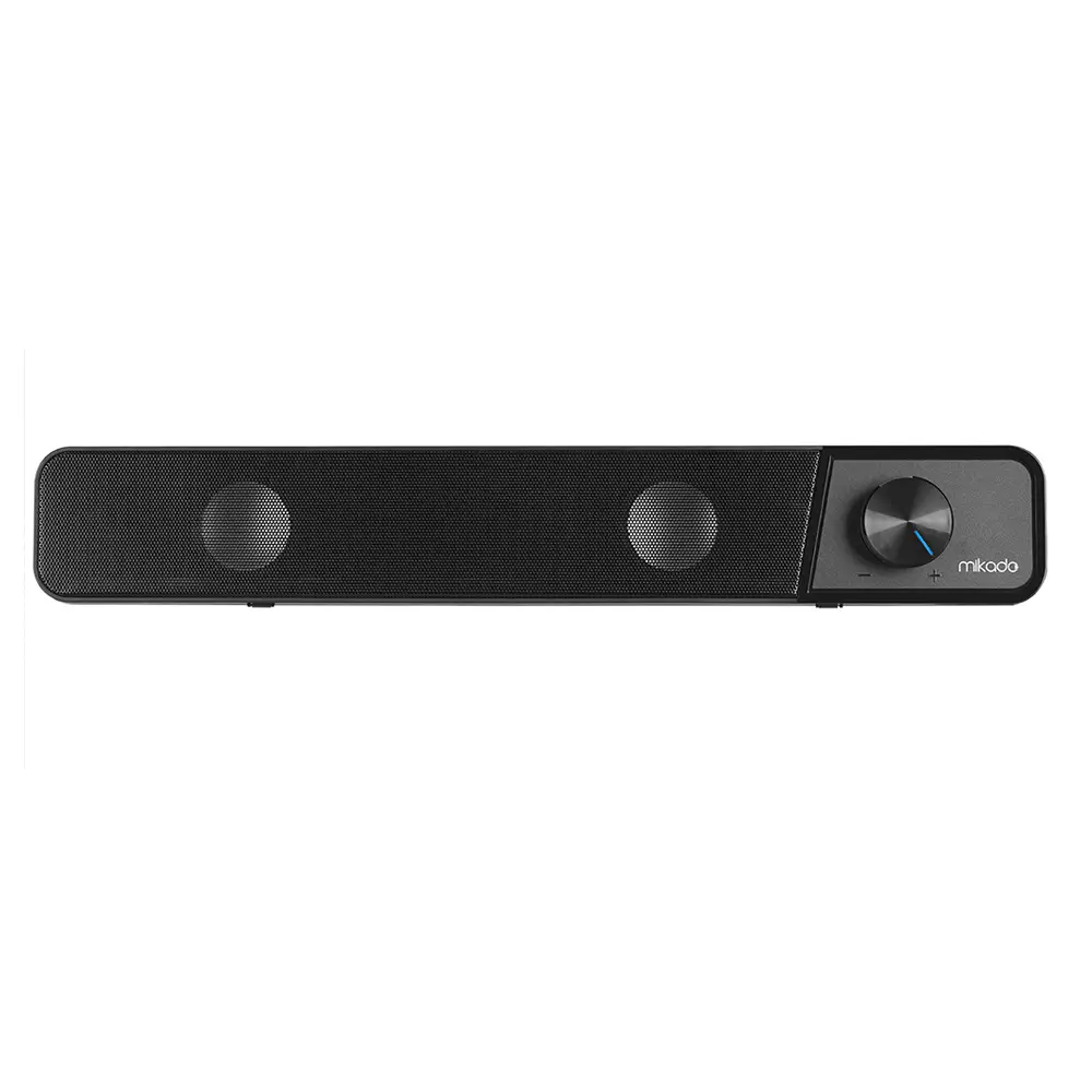Mikado MD-69S Siyah 3Wx2 Led Işıklı Multimedia Soundbar Speaker Hoparlör Promozone