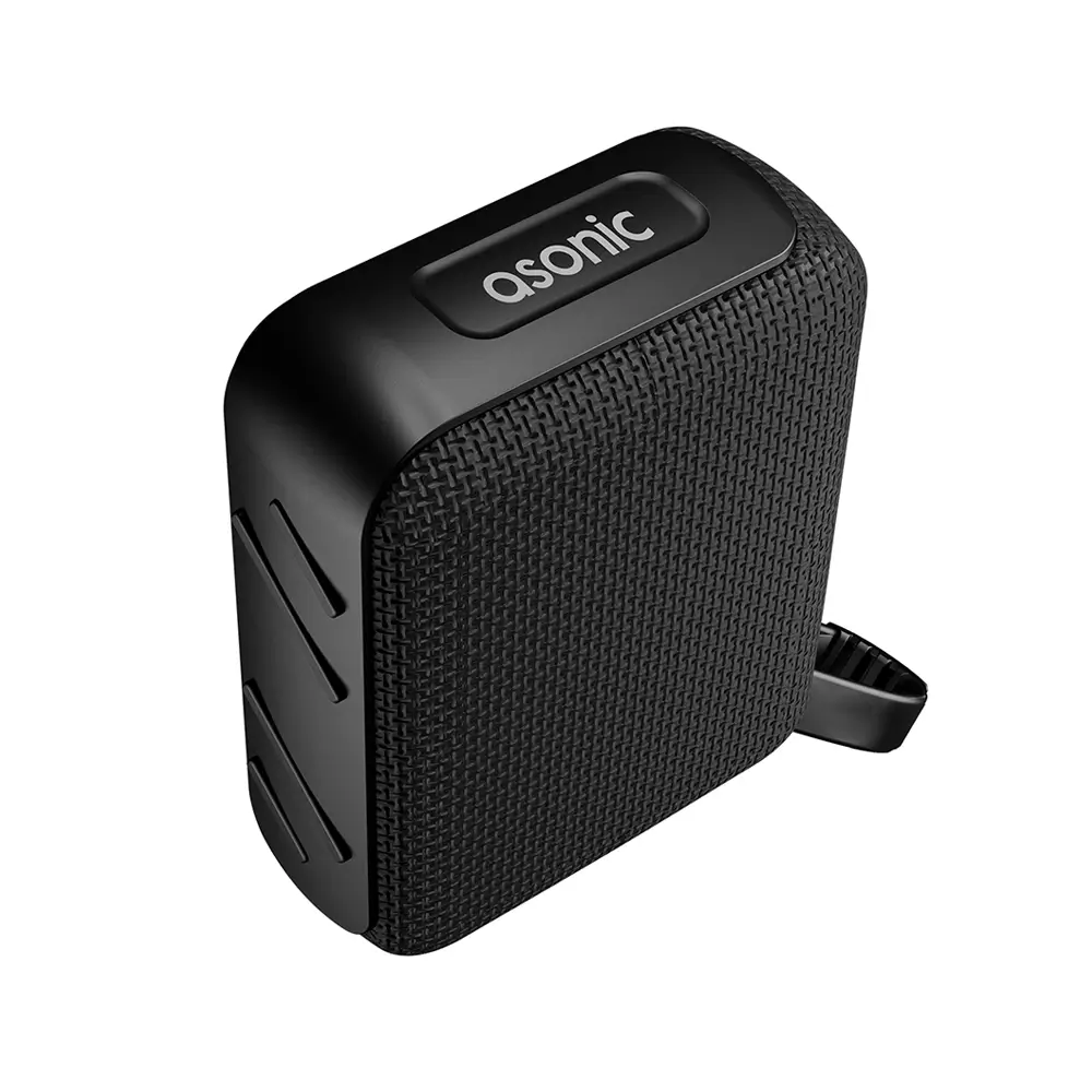 Asonic AS-03 Siyah USB-TF-TWS-Bluetooth Destekli 5W 1200mAh Type-C Speaker Promozone