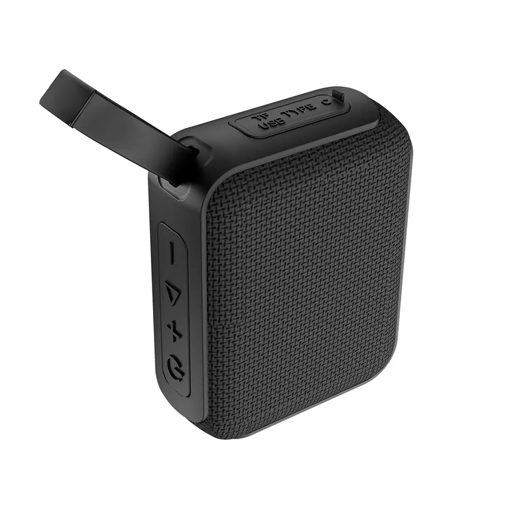 Asonic AS-03 Siyah USB-TF-TWS-Bluetooth Destekli 5W 1200mAh Type-C Speaker Promozone
