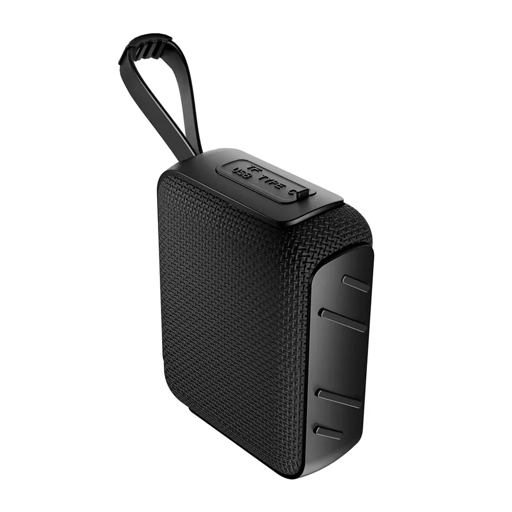 Asonic AS-03 Siyah USB-TF-TWS-Bluetooth Destekli 5W 1200mAh Type-C Speaker Promozone