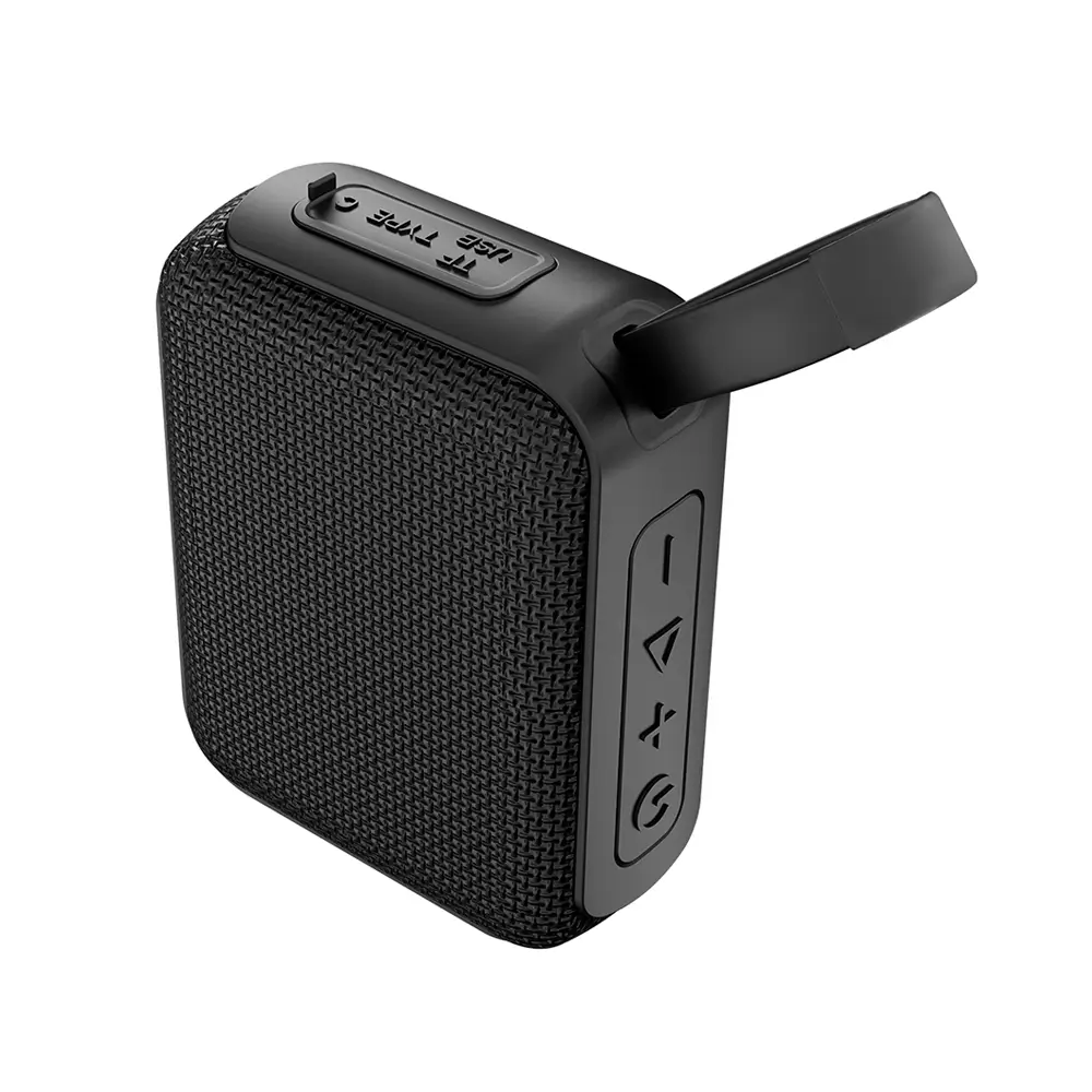 Asonic AS-03 Siyah USB-TF-TWS-Bluetooth Destekli 5W 1200mAh Type-C Speaker Promozone