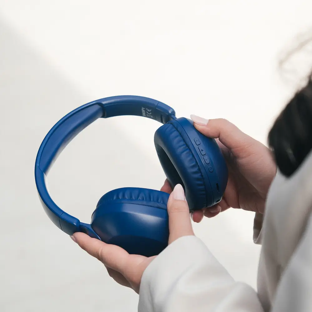 Snopy SN-BT37 Chord Mavi TF Kart Özellikli Bluetooth Kulaklık Promozone