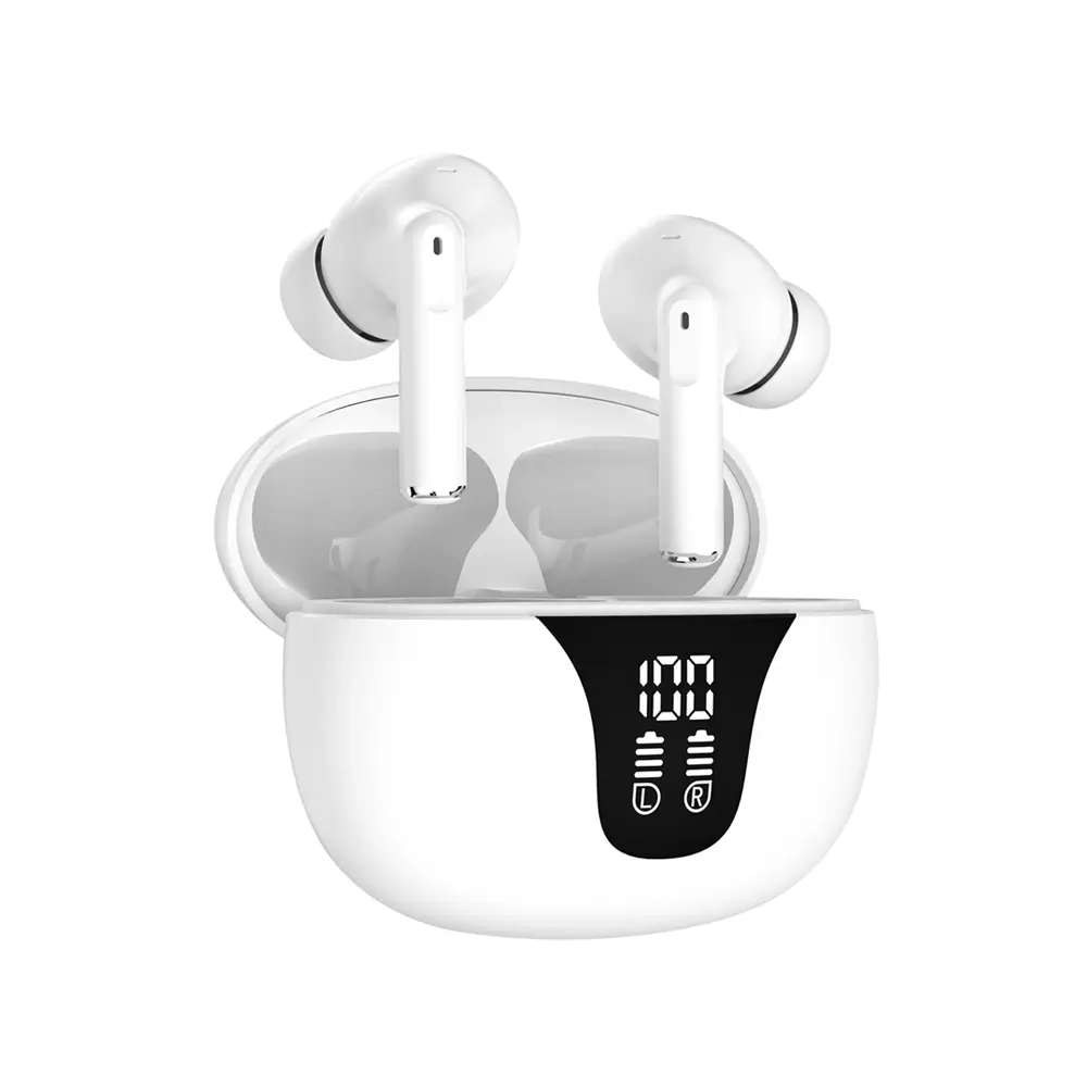 S-link AirLite X-4 Beyaz 4 Mikrofonlu ENC + ANC Bluetooth V5.4 TWS Gerçek Kablosuz Kulaklık