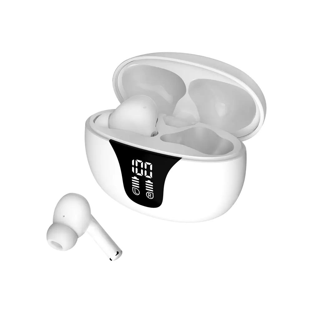 S-link AirLite X-4 Beyaz 4 Mikrofonlu ENC + ANC Bluetooth V5.4 TWS Gerçek Kablosuz Kulaklık