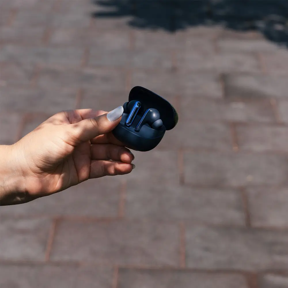 S-link AirLite X Pro Lacivert 6 Mikrofonlu ENC + Hybrid ANC Bluetooth V5.4 TWS Mikrofonlu Kulaklık Promozone