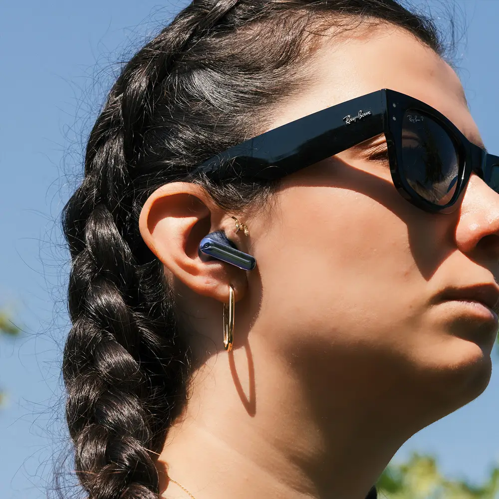 S-link AirLite X Pro Lacivert 6 Mikrofonlu ENC + Hybrid ANC Bluetooth V5.4 TWS Mikrofonlu Kulaklık Promozone