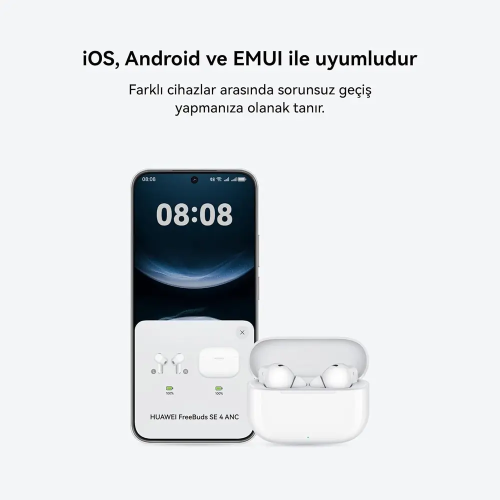 Huawei FreeBuds SE 4 ANC, Kablosuz Kulaklık, Siyah Promozone